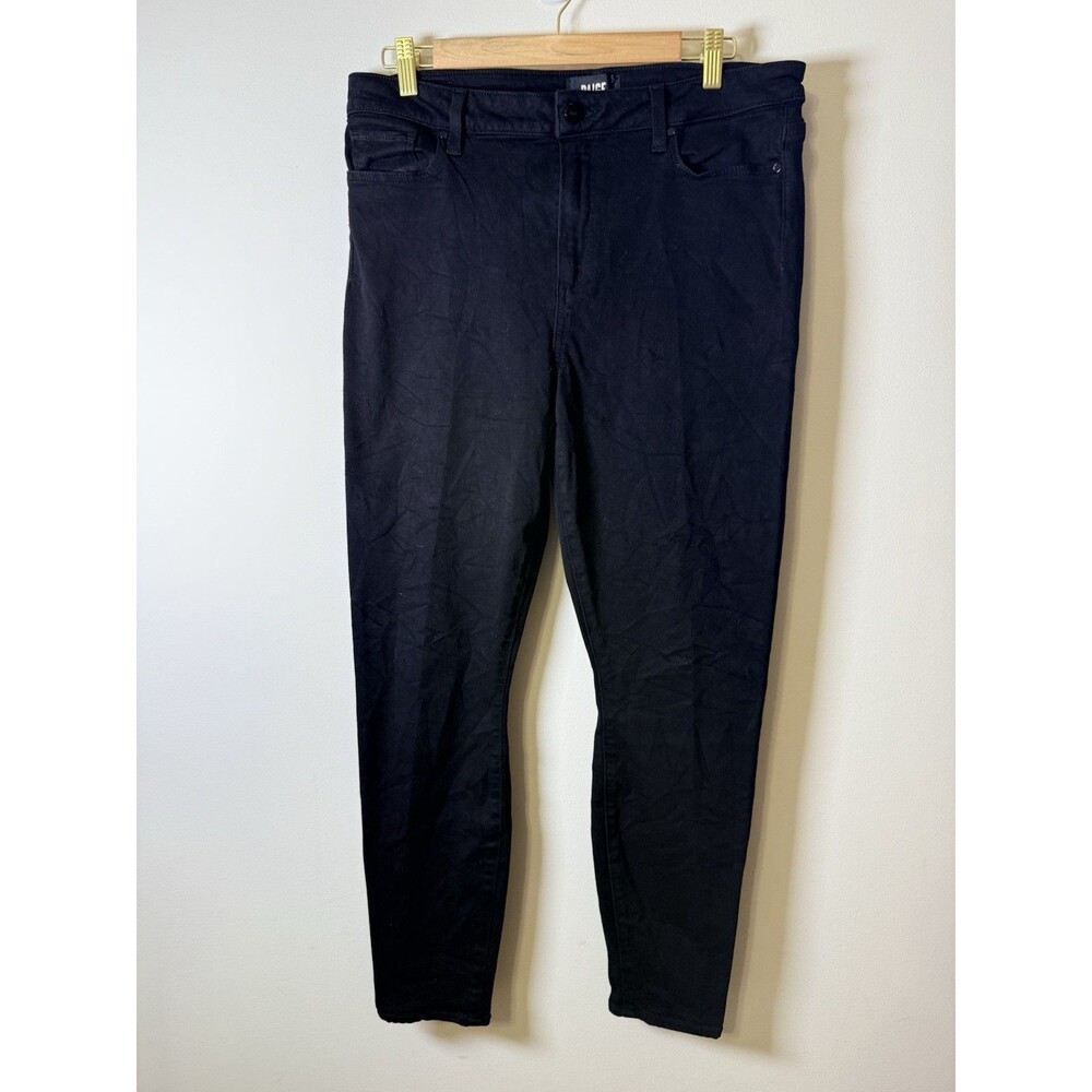 PAIGE High Rise MUSE Skinny Stretch Dark Wash Black Denim Jeans Size 32
